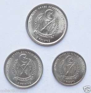 Western Sahara Coins Set of 3 Pieces UNC - Picture 1 of 2