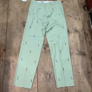 Castaway Nantucket Island 5 Pocket Men Lt Green Golf Pants Sz 36 Unfinished NEW