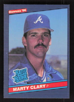 1986 Donruss #36 Marty Clary Rated Rookie Atlanta Braves - Image 1 of 2