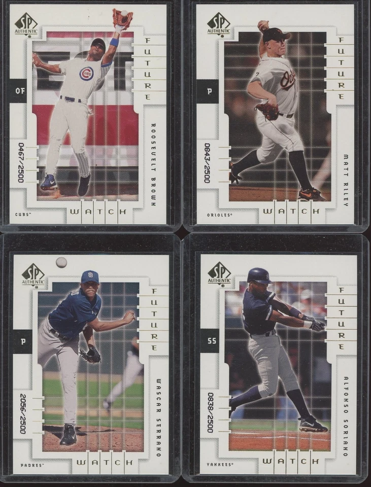 2000 SP Authentic Future Watch Rookie Lot of 4 Cards XXXX/2500 - Image 1 of 1