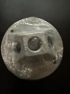 PLACA PORTALÁMPARAS RED DOT DSS-3 3 AGUJEROS GRIS - Imagen 1 de 3