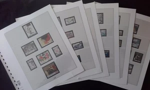 Ergänzungsseiten Frankreich 1988 LINDNER Occase 6 SEITEN ohne Briefmarke 134/139 - Bild 1 von 7