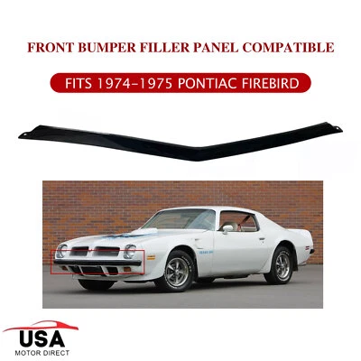 Front Bumper Filler Panel Compatible with 74-75 Pontiac Firebird Trans Am Rubber - Image 1 of 4