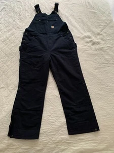 Carhartt Washed Duck Insulated Bib Overall Relaxed Fit Women's XL New w/Tags - Imagen 1 de 6