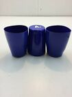 Absolut Vodka Advertising Acrylic/ Plastic Set Of 3 Blue Cups