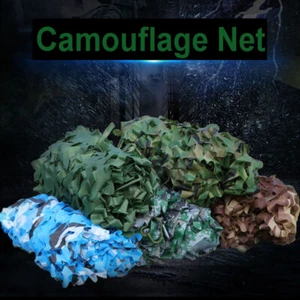 Army Camouflage Net Camo Netting Camping Shooting Hunting Hide Woodland w/ Mesh - Picture 1 of 12