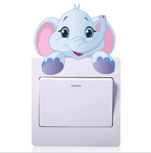 Calcomanía interruptor de luz elefante pegatina bebé guardería niño niña - Imagen 1 de 1