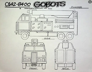 Challenge of the GoBots 1984 copia de producción modelo celda Hanna-Barbera Productions - Imagen 1 de 2