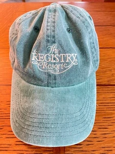 The Registry Resort Naples FL Green Ball Cap Hat OSFA Strapback - Picture 1 of 2