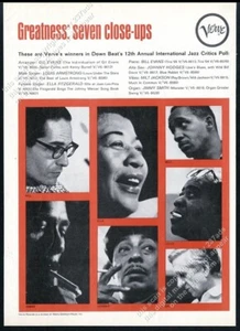 1965 Gil Bill Evans Ella Fitzgerald Louis Armstrong foto Verve Records anuncio impreso - Imagen 1 de 7