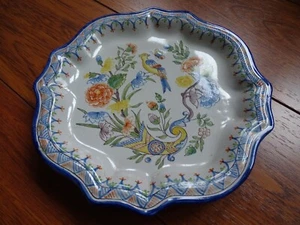 BELLE ASSIETTE EN FAIENCE DE NEVERS ANTOINE MONTAGNON n°2 - Imagen 1 de 7