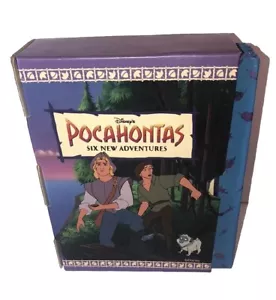 1994 Pocahontas Book Set 6 New Adventures Grolier Rare Books Complete Box - Foto 1 di 11