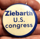 Vintage Ziebarth U.S. Congress 1 3/4" Pinback