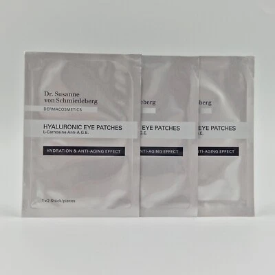 3x2 Dr. Susanne von Schmiedeberg L-Carnosine Anti-A.G.E. Hyaluronic Eye Patches