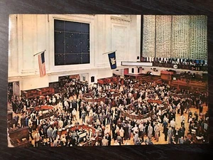 Ref_49 Postcard Wall Street New York Stock Exchange New York 1963 - Picture 1 of 9