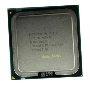Intel Xeon x3370 3 GHz Socket 775 4 cores 4 threads SLB8Z CPU Processor 12 MB - Picture 1 of 4