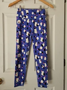 NWT HANNA ANDERSSON ACTIVE MADE TO STRETCH LEGGINGS PAINTED SPOTS 120 6 7 $44 - Picture 1 of 6
