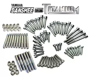 Banshee Complete Titanium Stud Bolt Kit Ti Bolts Cases Cylinder Head Intakes Set - Picture 1 of 6