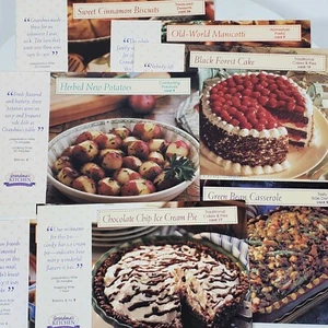 Vintage Grandma's Kitchen Recipe Cards 7x4.5 Inch LOT OF 10 - Picture 1 of 6