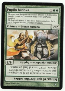 Budoka Pupil Spanish Mtg MISPRINT. Missing Trample - Imagen 1 de 4
