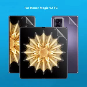 For Honor Magic V2 5G Clear Soft Hydrogel Film Full Coverage Screen Protector - Picture 1 of 9
