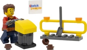LEGO City Construction: Harl Hubbs Minifigure with Tamping Rammer - Picture 1 of 5