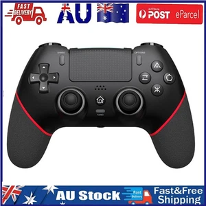 Wireless Controller Bluetooth-Compatible Gamepad 6 Axis for PS4(Black Red) New - Picture 1 of 12