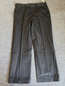 Pantalone Law Pro Uomo 38x31 Nero Tasche Vestito Pantalone - Foto 1 di 8