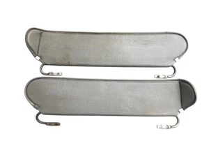 Jeep Wrangler YJ Light GRAY Sun Visors 87-95 ORIGINAL GENUINE CLEAN Pair OEM - Picture 1 of 9
