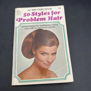 50 Styles For Problem Hair 1967 Dell Purse Book VTG Hairstyling Haircare 2507 - Picture 1 of 7