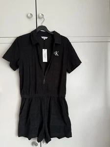 CALVIIN KLEIN ROMPER BLACK, perfect For Beach Or Pool ( RRP £70) - Picture 1 of 7