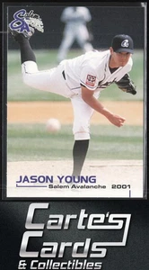 Jason Young 2001 Grandstand Salem Avalanche #NNO Salem Avalanche - Picture 1 of 2