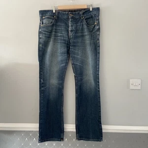 Crosshatch Men’s Jeans Dark Blue 36 X 32 Regular Straight Leg Trousers - Picture 1 of 20