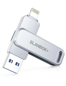 MFi Certified Flash Drive 256GB for iPhone USB Memory Stick Thumb Drives High... - Afbeelding 1 van 8