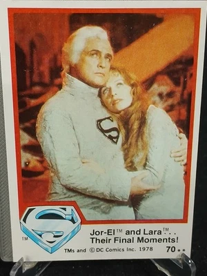 1978 Topps Superman The Movie No 70 Jor-El and Lara...Their Final Moments! - Image 1 of 2