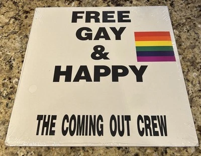 THE COMING OUT CREW- FREE GAY & HAPPY LP 12” NEW SEALED - Image 1 of 2