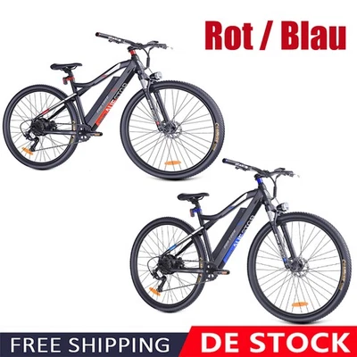 Elektrofahrrad 250W 36V/13Ah 25km/h 30-60KM Shimano 9-Gang E-Citybike - Bild 1 von 4