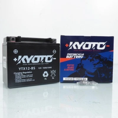 Batterie SLA Kyoto pour Moto Suzuki 650 DL V-strom 2004 à 2023 YTX12-BS SLA / - Photo 1/3