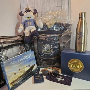 Disney Cruise Line Wish Inaugural Sailings Taufe Mickey Beuteltasche Decke Tassen - Bild 1 von 21