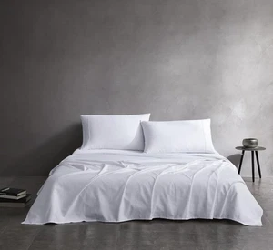 Smart Sleep 4-Piece Sheet Set with Graphene Carbon Technology, Queen, White - Picture 1 of 7
