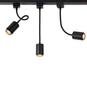 H-Type Illuminazione a Pista, Illuminazione a Pista Halo Moderna a 3 Luci con 360°... - Foto 1 di 6