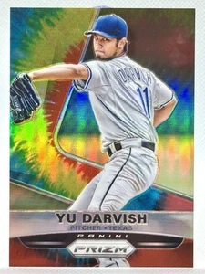2015 Panini Prizm Prizms Tie Dyed Dye #152 Yu Darvish RARE Rangers 1/50 Prism - Picture 1 of 2