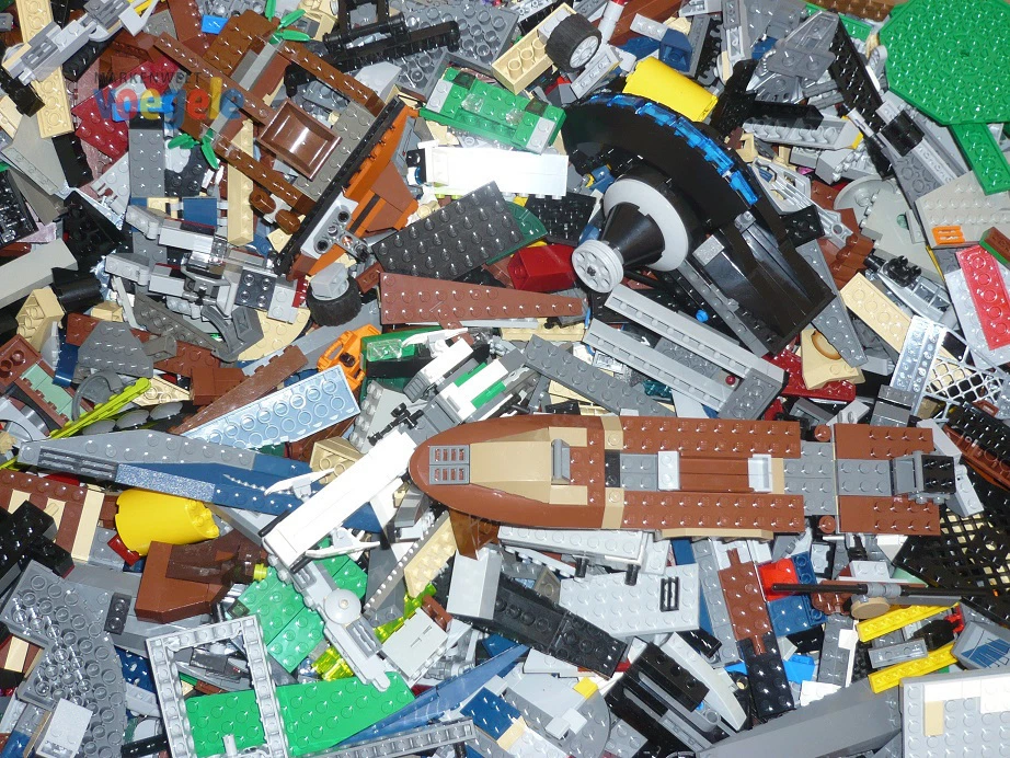 1 kg  LEGO® Sonderfarben, schwarz tan, grau, aus Star Wars, Harry Potter usw.  - Bild 1 von 1