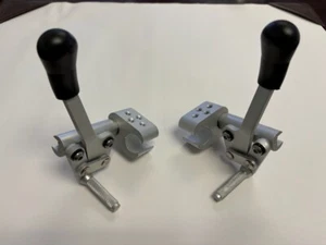 Wheelchair brakes with clamp, General Use. Fits 7/8" tube (22mm) Aluminum L & R - Picture 1 of 5