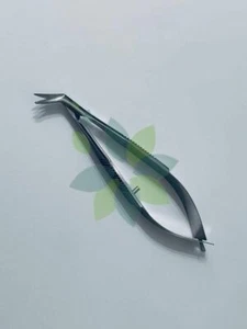 Castroviejo Corneal Scissors 4.25" Left Curved Blunt Tips Ophthalmic Surgical - Picture 1 of 5