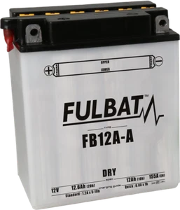 FULBAT BATTERY YB12A-A 12V 12AH HONDA CBX F/F2 550 1982-1984 - Picture 1 of 3