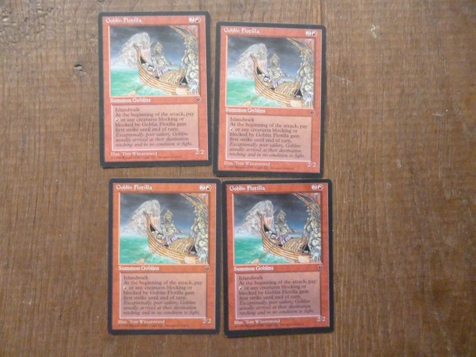 MTG 4 x Goblin Flotilla rare card Fallen Empires Magic The Gathering Playset - Image 1 of 1
