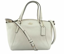 all white coach purse