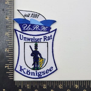 Unweiser Rat Königssee Patch - German Embroidered Badge - Picture 1 of 2