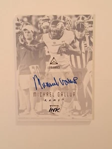 2018 Panini Luminance - Rookie Ink Auto Michael Gallup #/249 In Toploader  - Picture 1 of 6